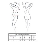 PASSION - INTIMARI BRA + PANTIES SET BLACK S/M